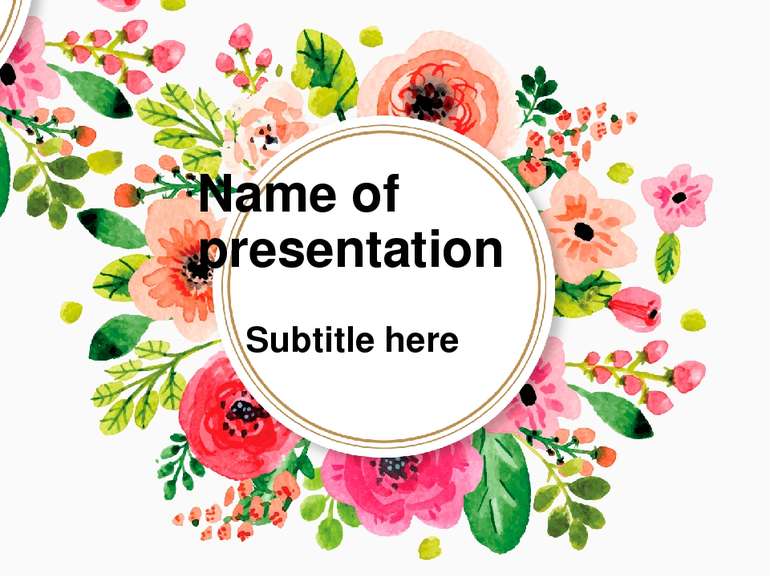 Name of presentation Subtitle here