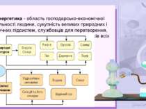 Енергетика - область господарсько-економічної діяльності людини, сукупність в...