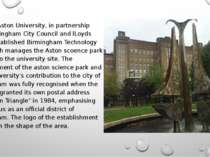 In 1983, Aston University, in partnership with Birmingham City Council and lL...
