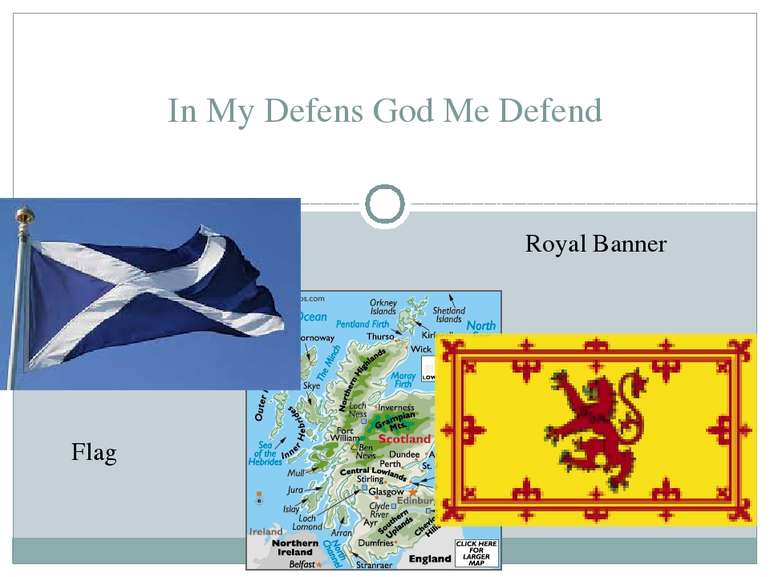 In My Defens God Me Defend Flag Royal Banner