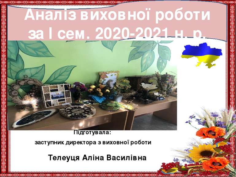 Підготувала: заступник директора з виховної роботи Телеуця Аліна Василівна Ан...