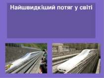 Найшвидкіший потяг у світі