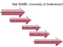 Ina Smith, University of Stellenbosch Наукова робота в репозитарії Більше чит...