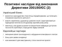 Позитивні наслідки від виконання Директиви 2001/80/ЄС (2) Український бізнес ...