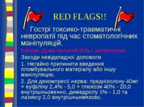 RED FLAGS!! Гострі токсико-травматичні невропатії під час стоматологічних ман...