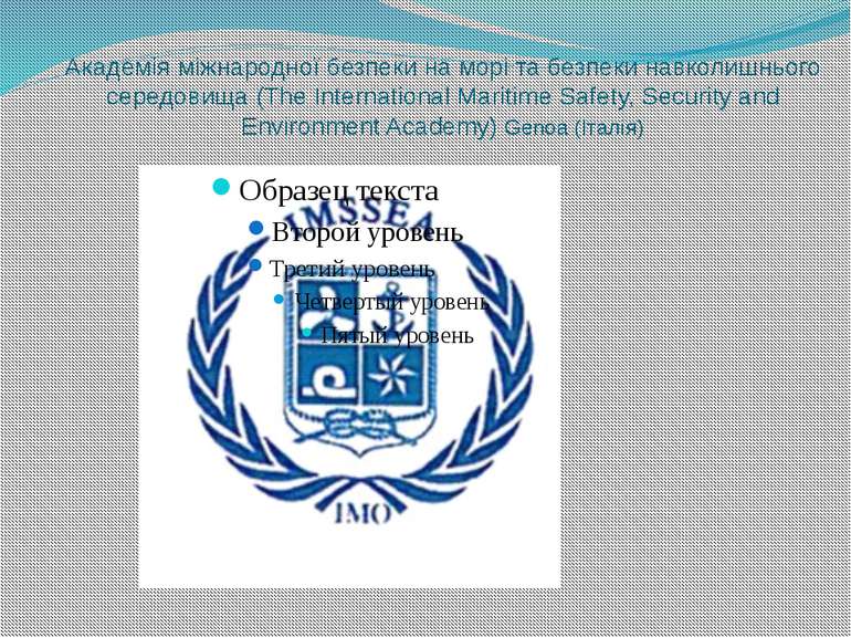 Академія міжнародної безпеки на морі та безпеки навколишнього середовища (The...