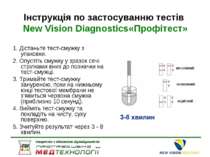 Інструкція по застосуванню тестів New Vision Diagnostics«Профітест» 1. Дістан...