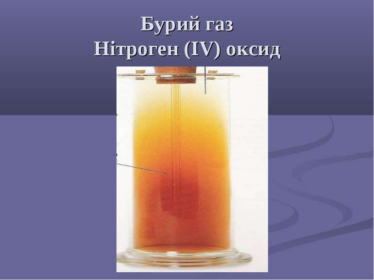 Бурий газ Нітроген (IV) оксид