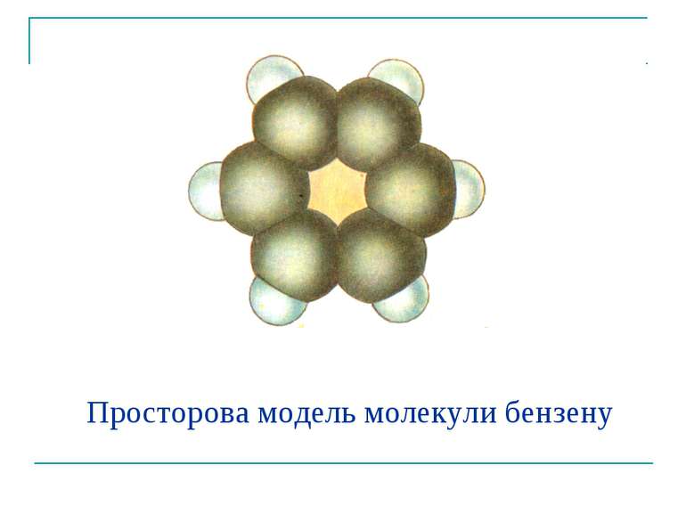 Просторова модель молекули бензену