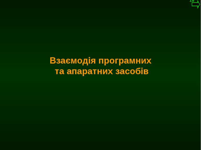 М.Кононов © 2009 E-mail: mvk@univ.kiev.ua Взаємодія програмних та апаратних з...