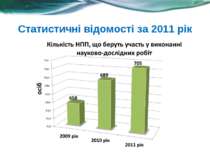 Статистичні відомості за 2011 рік