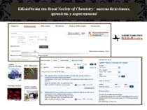 БібліоРосіка та Royal Society of Chemistry : вагома база даних, зручність у к...