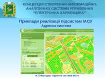 * м. Енергодар: Адресна система міста Приклади реалізації підсистем ІАСУ Адре...