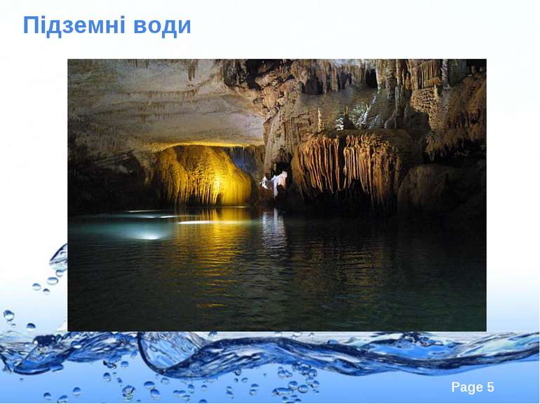 Підземні води Page *