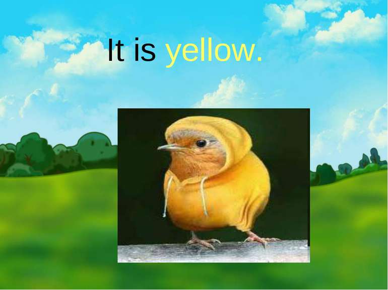 It is yellow.