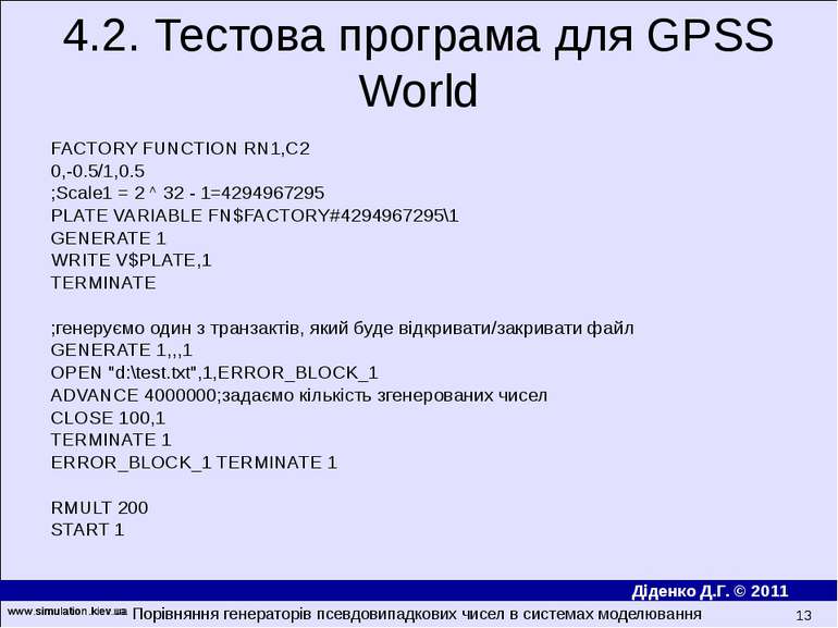 www.simulation.kiev.ua * FACTORY FUNCTION RN1,C2 0,-0.5/1,0.5 ;Scale1 = 2 ^ 3...