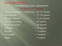 Пропозиції МОНМСУ: зовнішнє незалежне оцінювання 14 травня по 7 червня Україн...