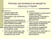 Фактори, що впливають на швидкість переходу в Україні До повільного Недорозви...